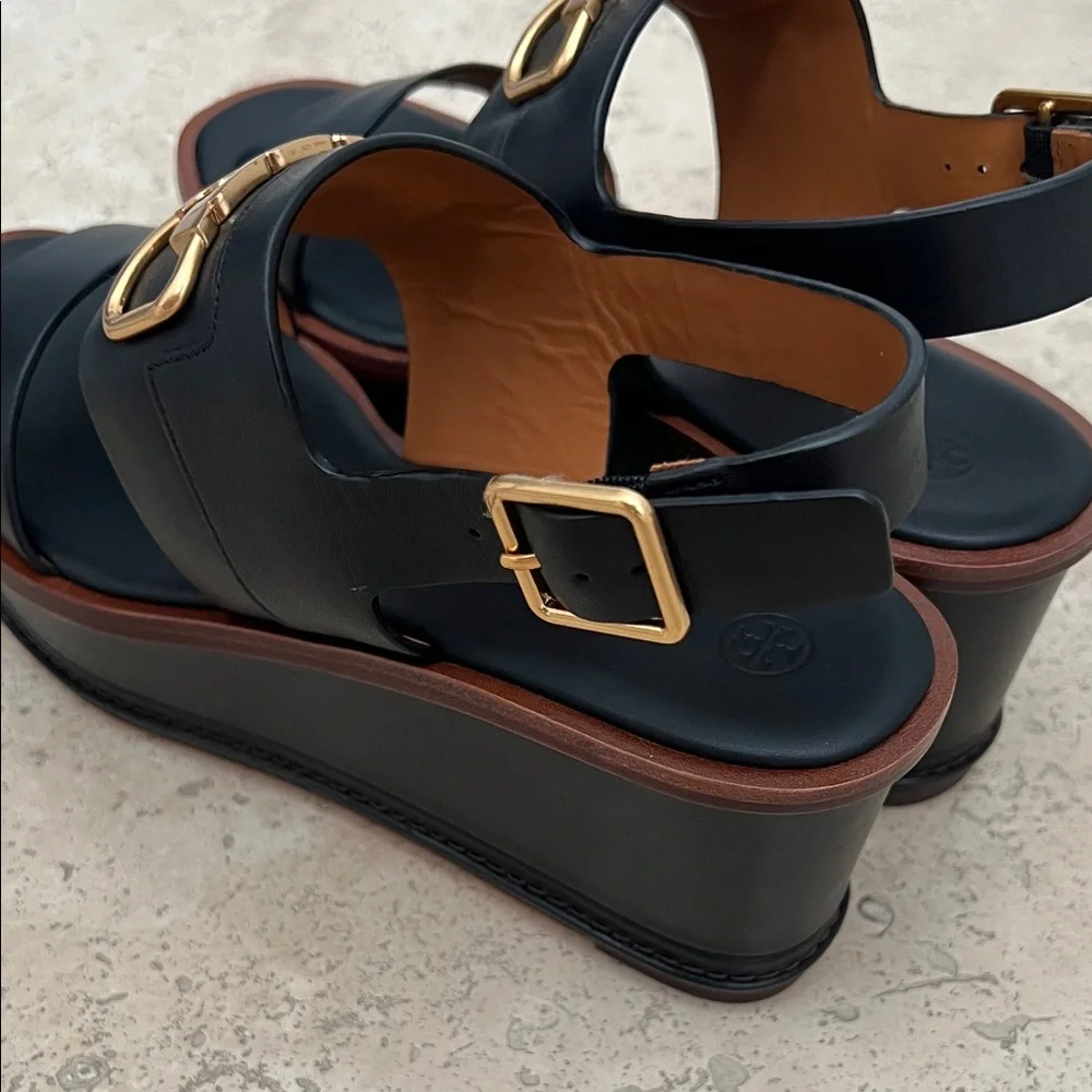 Tory Burch Selby 80mm Platform Wedge Sandals - Picture 5 of 9